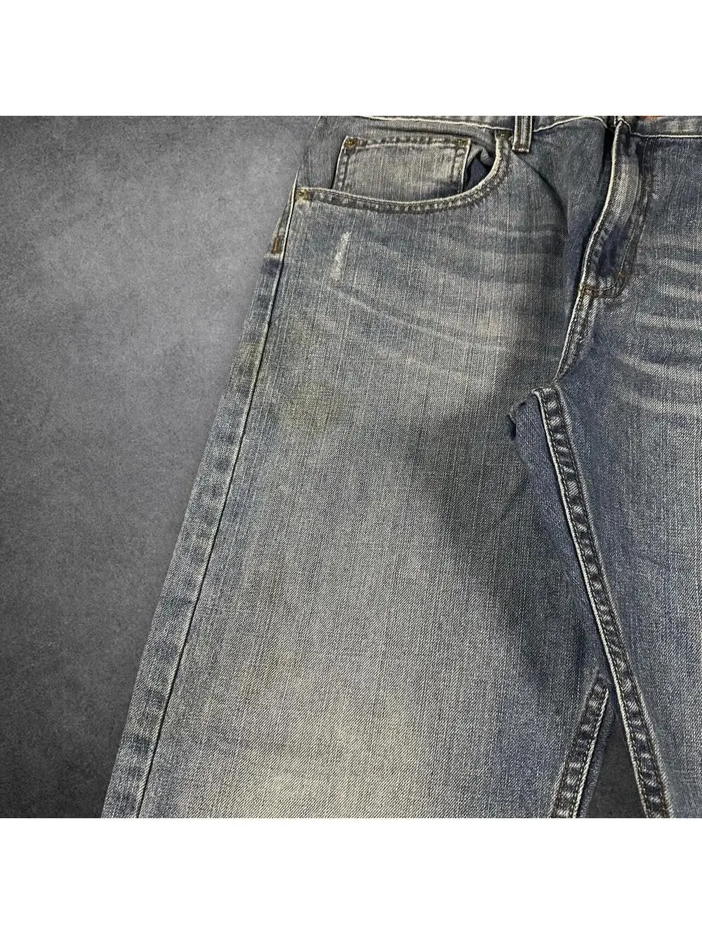 Y2K skater grunge lee relaxed bootcut baggy jeans - 36x29.5!